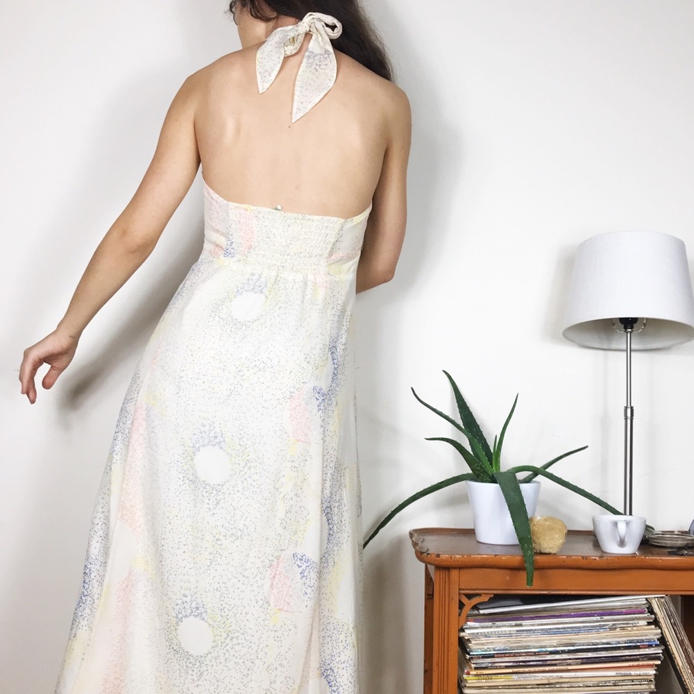 Madewell Eliot Silk Starburst Halter Maxi Dress - Picture 15 of 16
